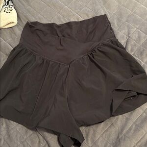Black High-Waisted Shorts